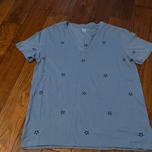 PINK Victoria's Secret Light Blue Star Tee